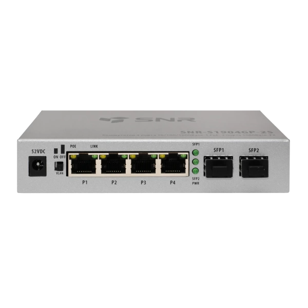 Неуправляемый POE коммутатор SNR-S1904GP-2S