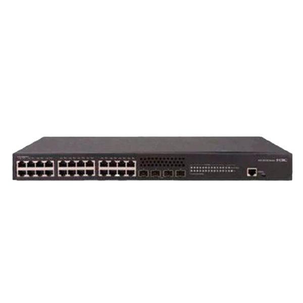 H3C S5130S-28S-LI L2 Ethernet Switch with 24*10/100/1000Base-T Ports and 4*1G/10G Base-X SFP Plus Ports,(AC)