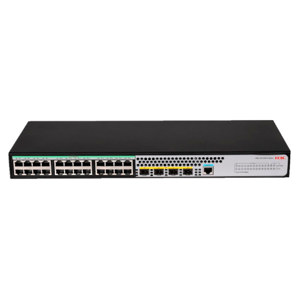 H3C S5120V3-28P-LI L3 Ethernet Switch with 24*10/100/1000BASE-T Ports and 4*1000BASE-X SFP Ports,(AC)