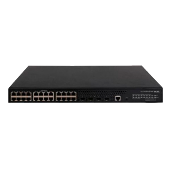 H3C S5024PV3-EI-PWR L2 Ethernet Switch with 24*10/100/1000Base-T PoE+ Ports and 4*1000Base-X Ports,(AC)