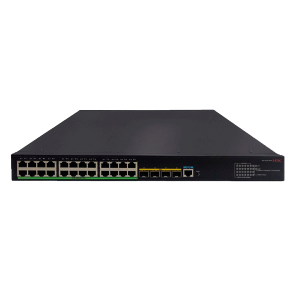 H3C S5170-28S-HPWR-EI L2 Ethernet Switch with 24*10/100/1000BASE-T Ports and 4*1G/10G BA