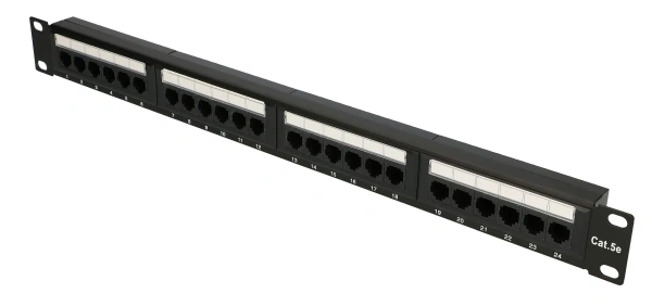 Патч панель FORTEC UTP 5e cat, 24 порта