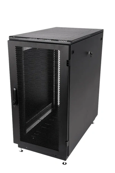 Телекоммуникационный шкаф FORTEC напольный 22U, 600x600x1166 Перфорированная дверь